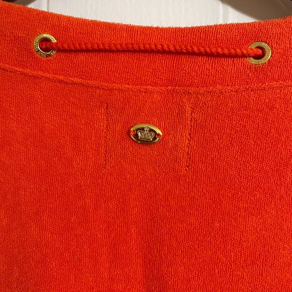 Juicy Couture Terrycloth Vintage Orange Mini Dress - Picture 4 of 5